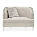 AICO Furniture Camden Court Chair and Half in Platinum