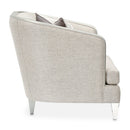 AICO Furniture Camden Court Chair and Half in Platinum