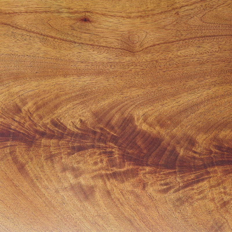AICO Malibu Crest Rectangular Dining Table in Crotch Mahogany