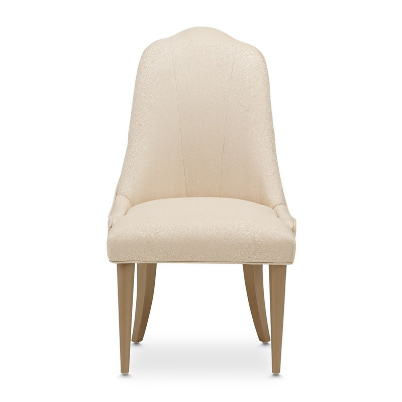 AICO Malibu Crest Side Chair in Crotch Mahogany (Set of 2)
