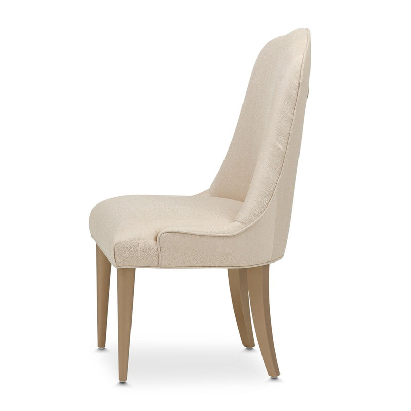 AICO Malibu Crest Side Chair in Crotch Mahogany (Set of 2)