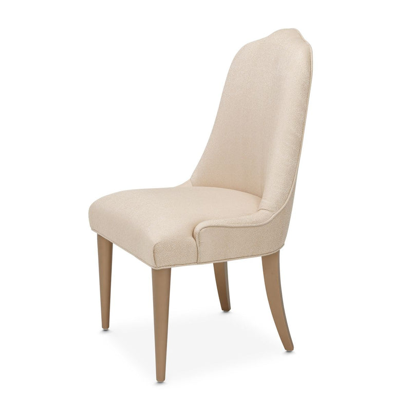 AICO Malibu Crest Side Chair in Crotch Mahogany (Set of 2)