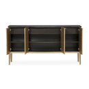 AICO Malibu Crest Sideboard in Crotch Mahogany