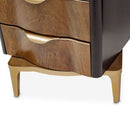 AICO Malibu Crest Swivel Lingerie Chest in Crotch Mahogany