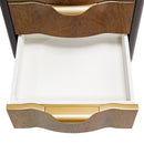 AICO Malibu Crest Swivel Lingerie Chest in Crotch Mahogany