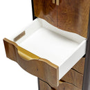 AICO Malibu Crest Swivel Lingerie Chest in Crotch Mahogany