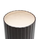 AICO Malibu Crest Round Chairside Table in Dark Espresso