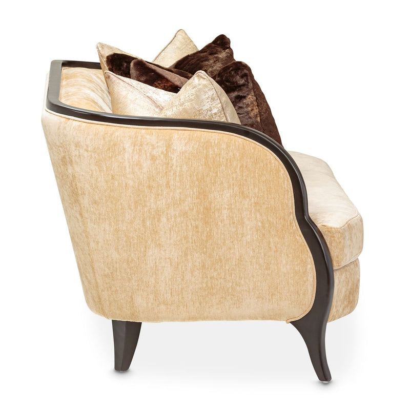 AICO Malibu Crest Loveseat in Dark Espresso