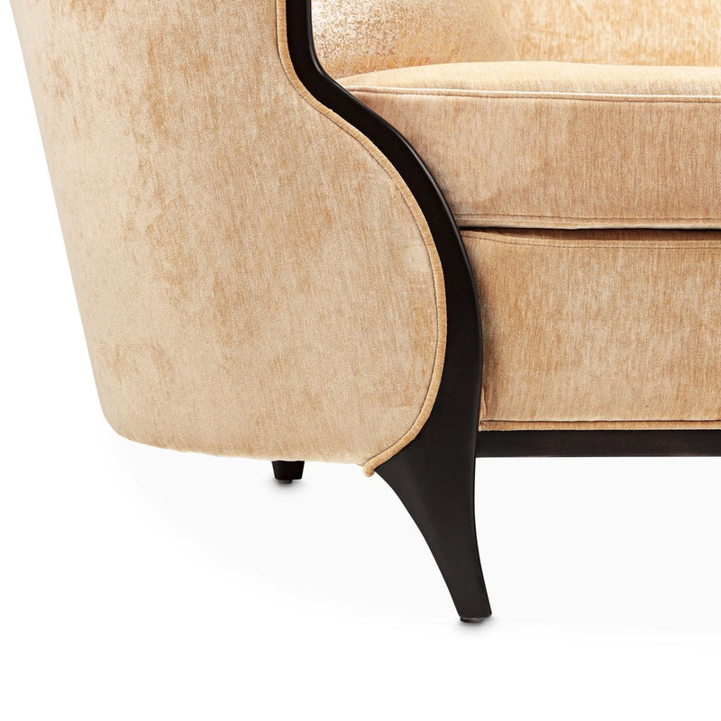 AICO Malibu Crest Chaise in Dark Espresso