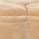 AICO Malibu Crest Clover Cocktail Ottoman in Dark Espresso