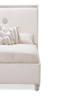 AICO Glimmering Heights King Upholstered Headboard Only in Ivory