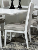 Aico Furniture Horizons Side Chair in Cloud White (Set of 2)