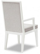 Aico Furniture Horizons Arm Chair in Cloud White (Set of 2)