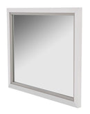 AICO Sky Tower Dresser Mirror in White Cloud