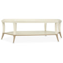 AICO La Rachelle Hexagon Cocktail Table w/Glass in Medium Champagne