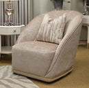 AICO Furniture La Rachelle Swivel Chair LUSTRE in Champagne image