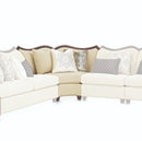 AICO Furniture Chamberi Pie Wedge Toast in Warm Cognac image