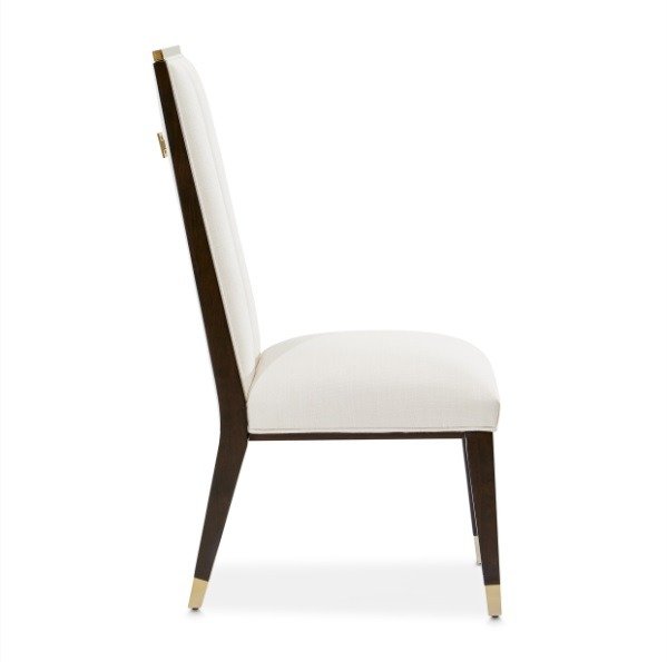 AICO Belmont Place Side Chair (Set of 2) in Espresso