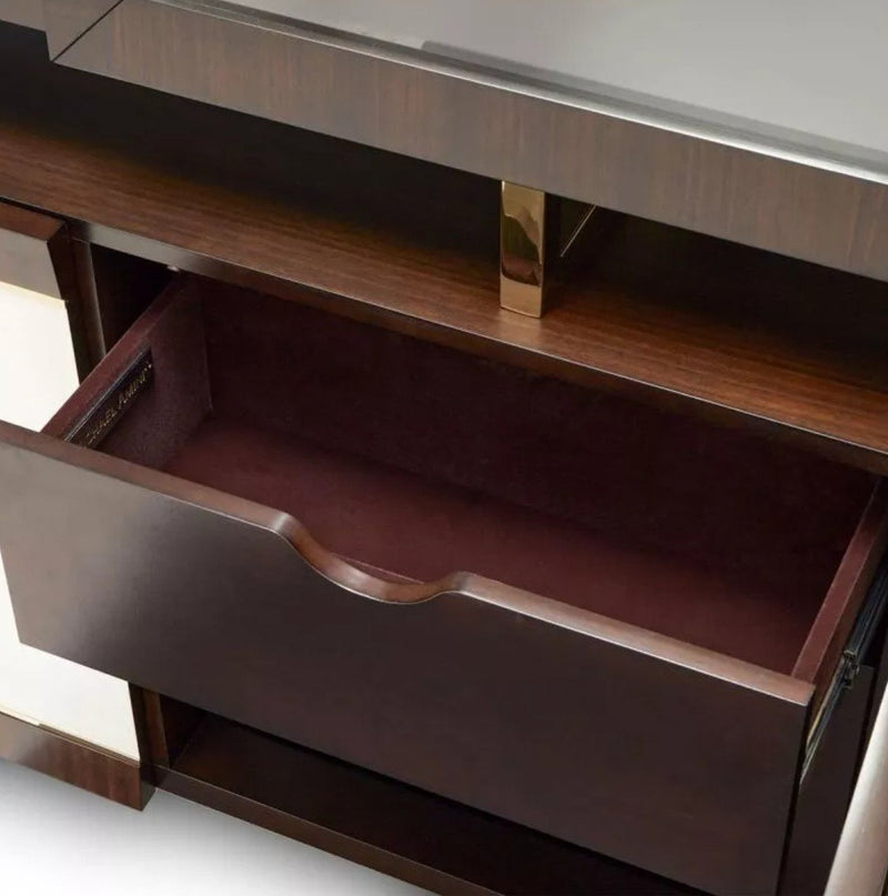 AICO Belmont Place Buffet with China Top in Espresso