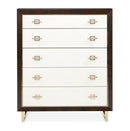 AICO Furniture Penthouse 5 Drawer Chest in Espresso