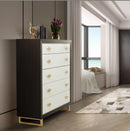 AICO Furniture Penthouse 5 Drawer Chest in Espresso