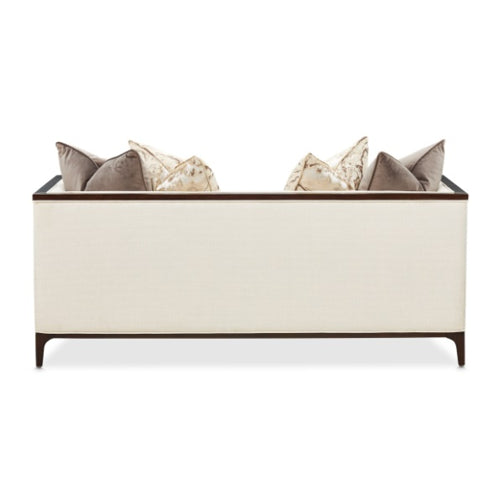 AICO Furniture Belmont Place Loveseat in Espresso
