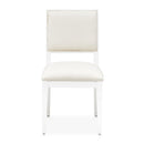 AICO Furniture Palm Gate Side Chair (Set of 2) in Cloud White