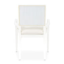 AICO Furniture Palm Gate Arm Chair (Set of 2) in Cloud White