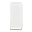 AICO Furniture Palm Gate Dresser in Cloud White