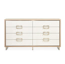 AICO Furniture Palm Gate Dresser in Clay