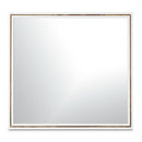 AICO Furniture Palm Gate Wall Mirror in Cloud White