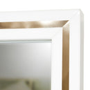 AICO Furniture Palm Gate Wall Mirror in Cloud White