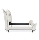 AICO Furniture Tuxedo California King Upholstered Bed in Piano Keyboard