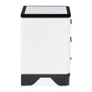 AICO Furniture Tuxedo Nightstand in Piano Keyboard