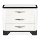 AICO Furniture Tuxedo Large Nightstand in Piano Keyboard