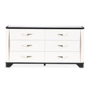 AICO Furniture Tuxedo Dresser in Piano Keyboard