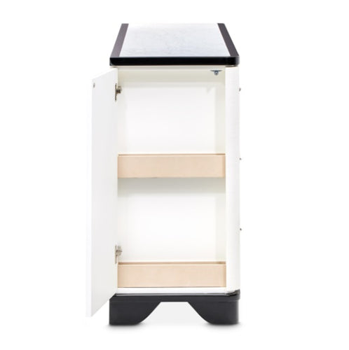 AICO Furniture Tuxedo Dresser in Piano Keyboard