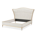 AICO Furniture St.Charles King Upholstered Bed in Dove Gray