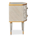 AICO Furniture St.Charles 2 Drawer Nightstand in Dove Gray