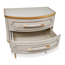 AICO Furniture St.Charles 2 Drawer Nightstand in Dove Gray