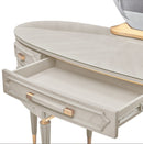 AICO Furniture St.Charles Vanity Desk in Dove Gray