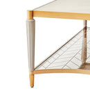 AICO Furniture St.Charles Rectangular Cocktail Table in Dove Gray