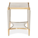 AICO Furniture St.Charles End Table in Dove Gray