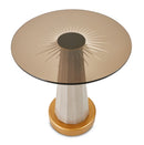 AICO Furniture St.Charles Chairside Table in Dove Gray