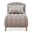 AICO Furniture St.Charles Chaise in Dove Gray