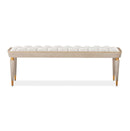 AICO Furniture St.Charles Accent Bench in Dove Gray