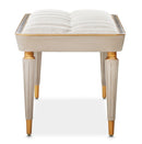 AICO Furniture St.Charles Accent Bench in Dove Gray