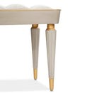 AICO Furniture St.Charles Accent Bench in Dove Gray