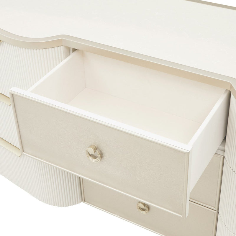 AICO Furniture La Marisia Dresser in Creamy Pearl