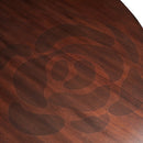 AICO Furniture Camellia Field Round Dining Table in Warm Pecan